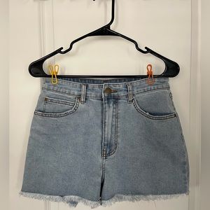 Denim shorts